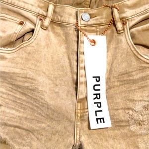 A pair of purple label jeans